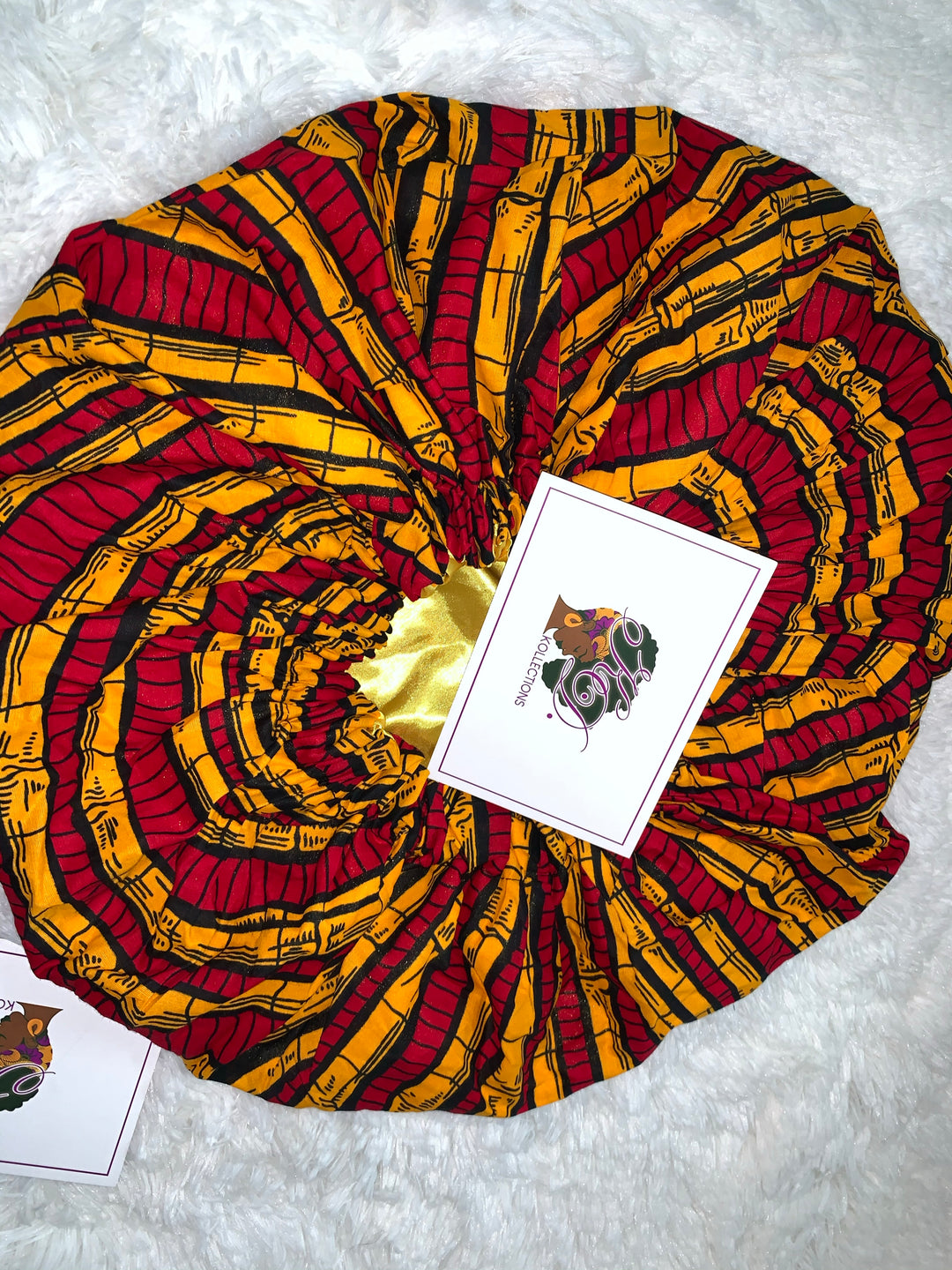 African print reversible hair bonnets - K.D.Kollections Store