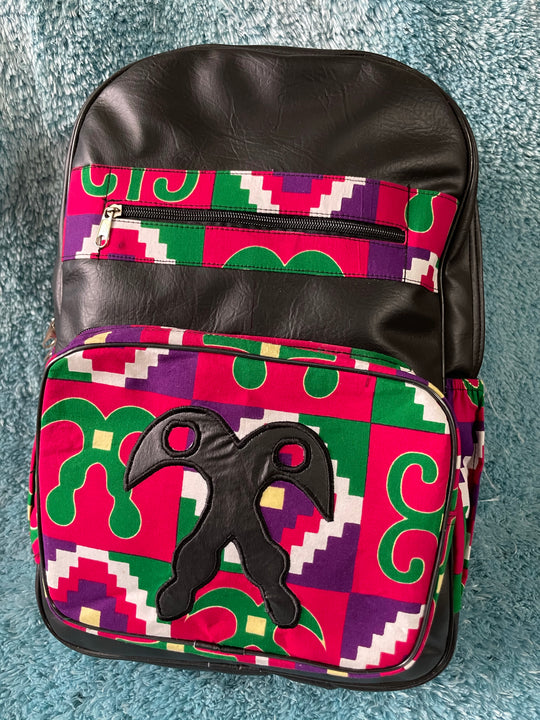 Large African print backpack🔥