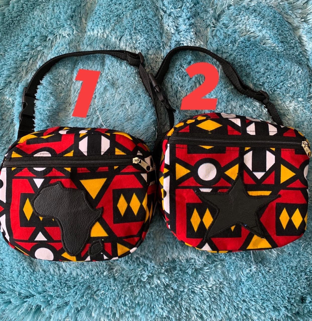 Authentic African Print waist bag - K.D.Kollections Store