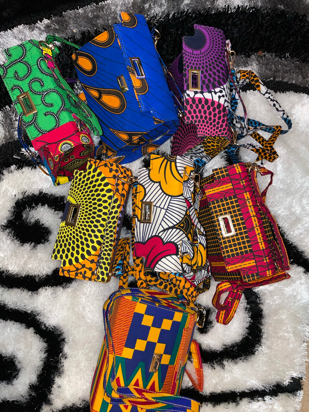 African print handmade handbags