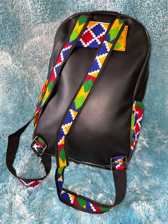 Large African print backpack🔥