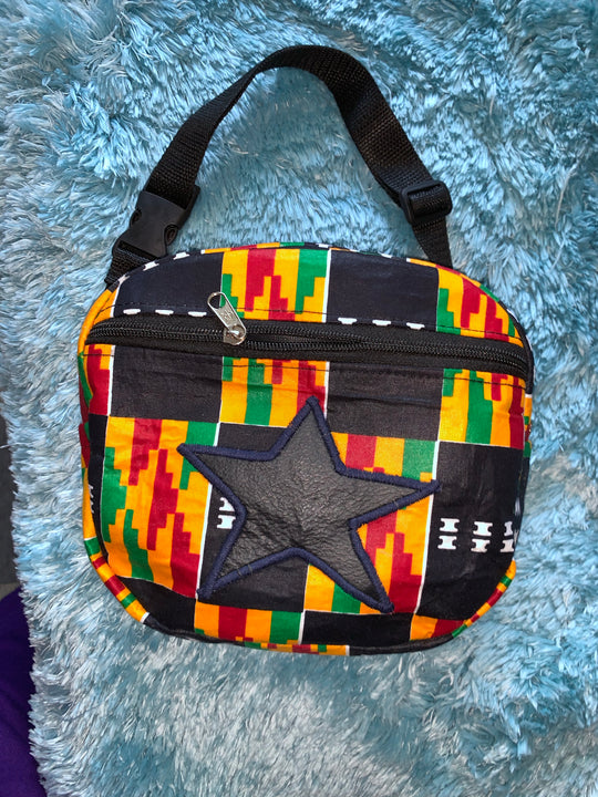 Kente print fanny pack - K.D.Kollections Store