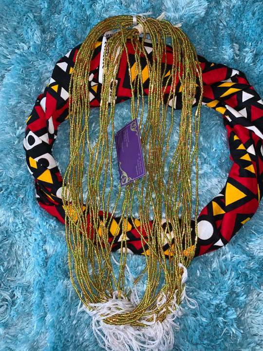 Beautiful West African Multicolored waist beads. Pls read description. - K.D.Kollections Store