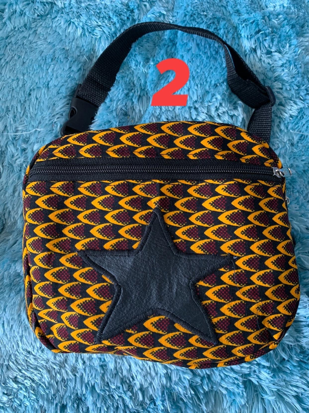 Authentic African Print waist bag. - K.D.Kollections Store