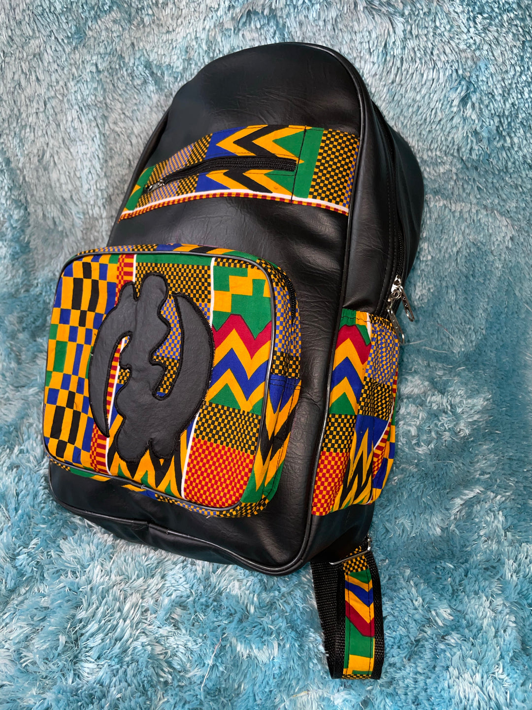 Large African print backpack🔥