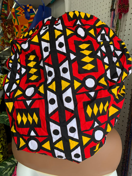 Reversible African Print Hair Bonnets. - K.D.Kollections Store