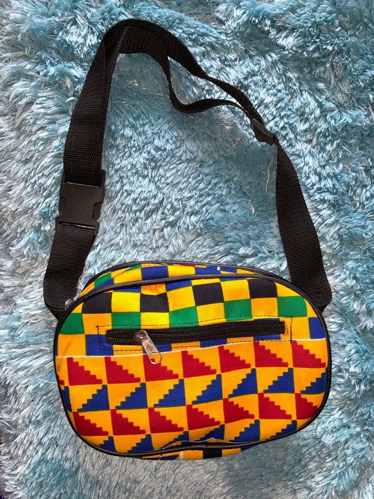 Kente fabric fanny pack - K.D.Kollections Store