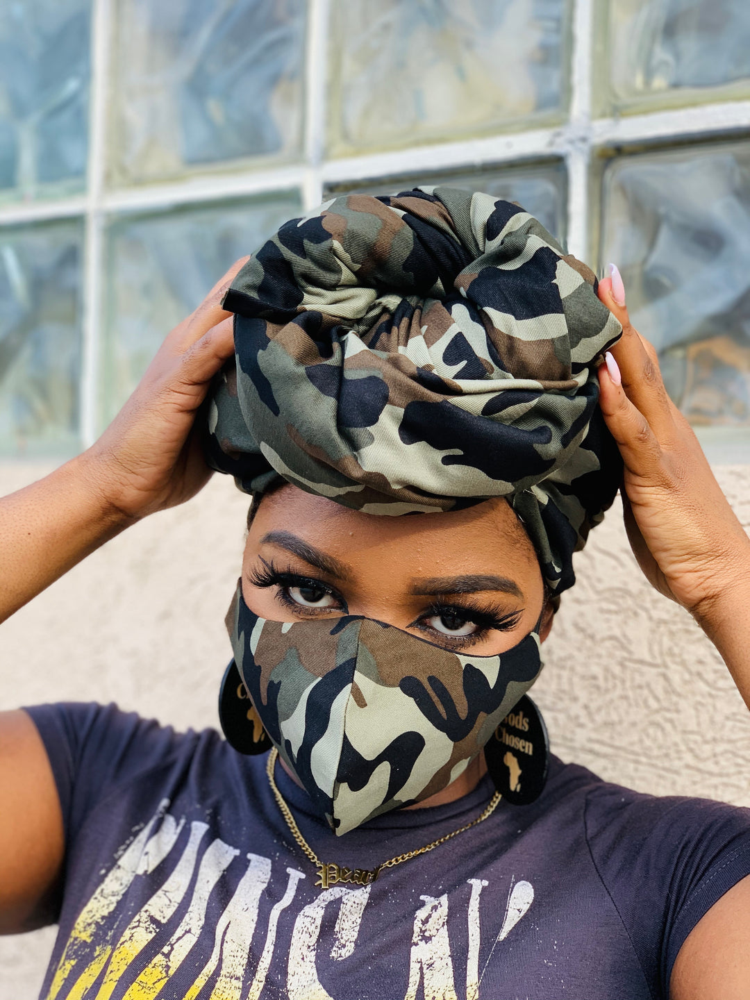 Cami Face Mask & Head Wrap Set - K.D.Kollections Store