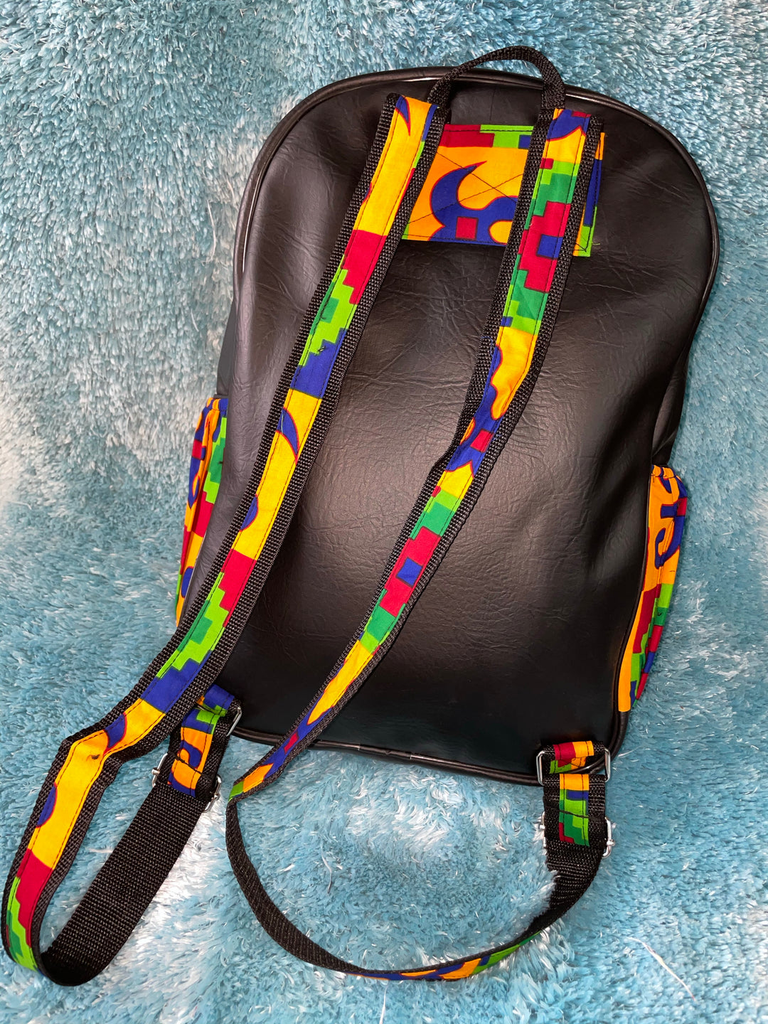 Large African print backpack backpack🔥