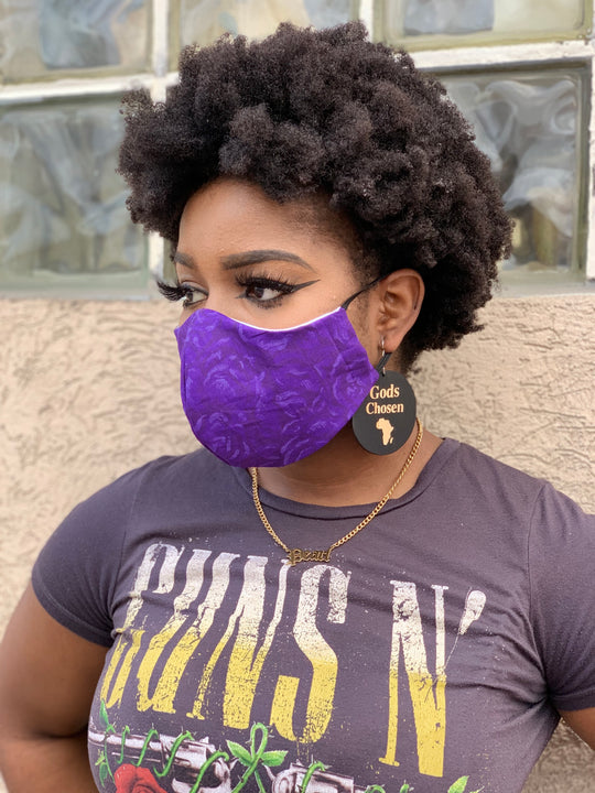 Purple Face Mask - K.D.Kollections Store