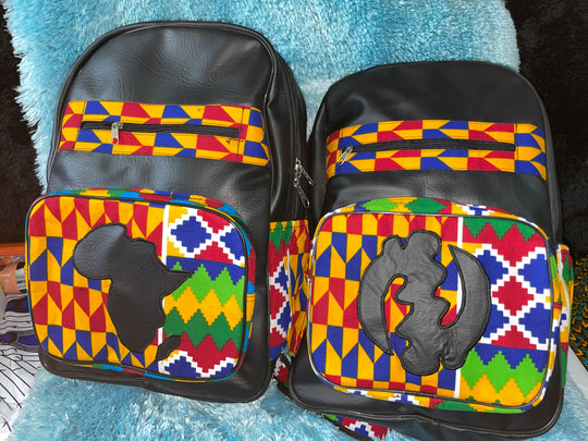 Large African print backpack🔥