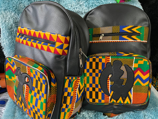 Large African print backpack🔥