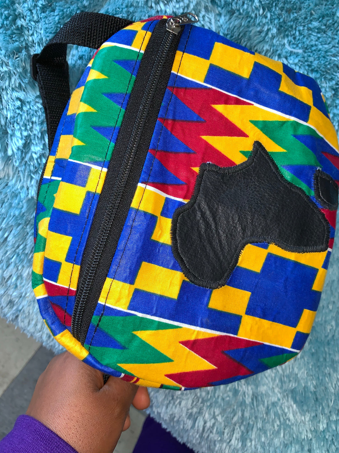 Kente print fanny pack - K.D.Kollections Store