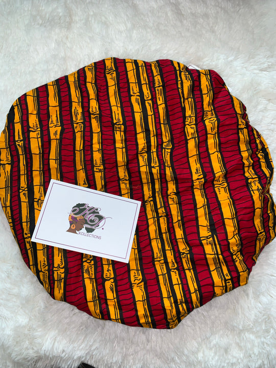 African print reversible hair bonnets - K.D.Kollections Store