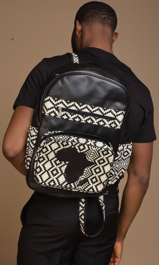 Large African print backpack🔥