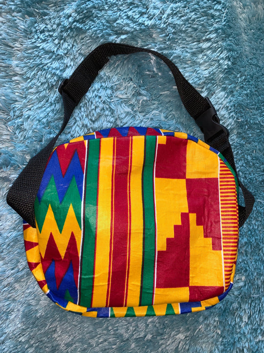 Kente print fanny pack - K.D.Kollections Store