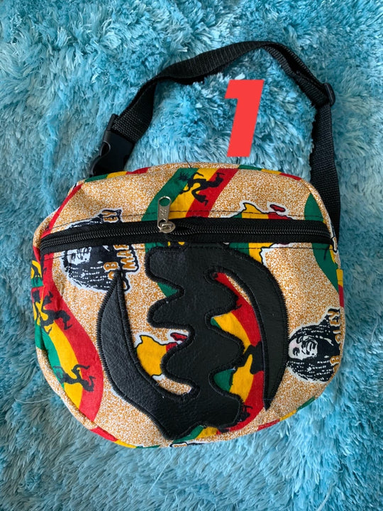 Authentic African Print waist bag. - K.D.Kollections Store