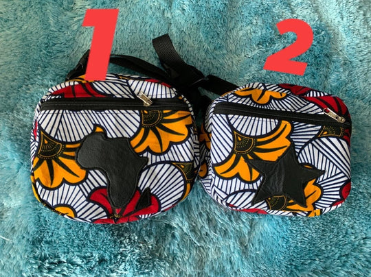 Authentic African Print waist bag - K.D.Kollections Store