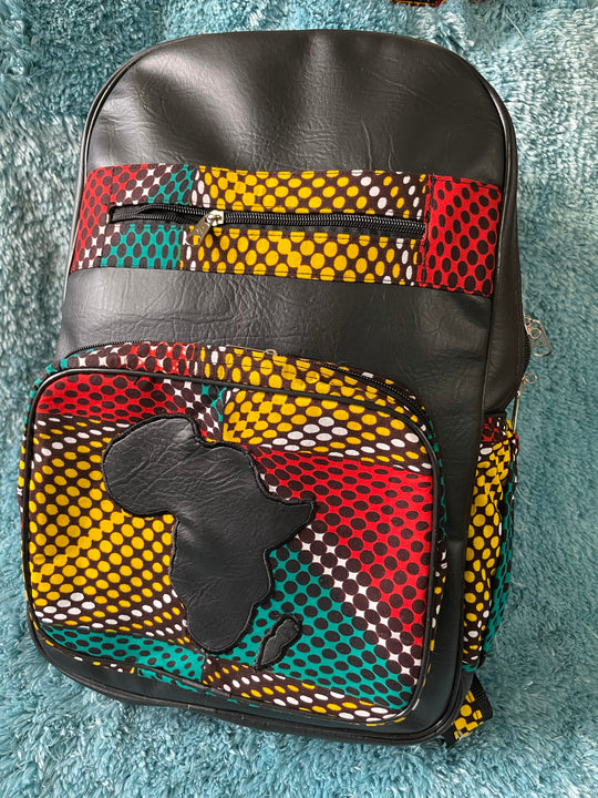 Large African print backpack🔥