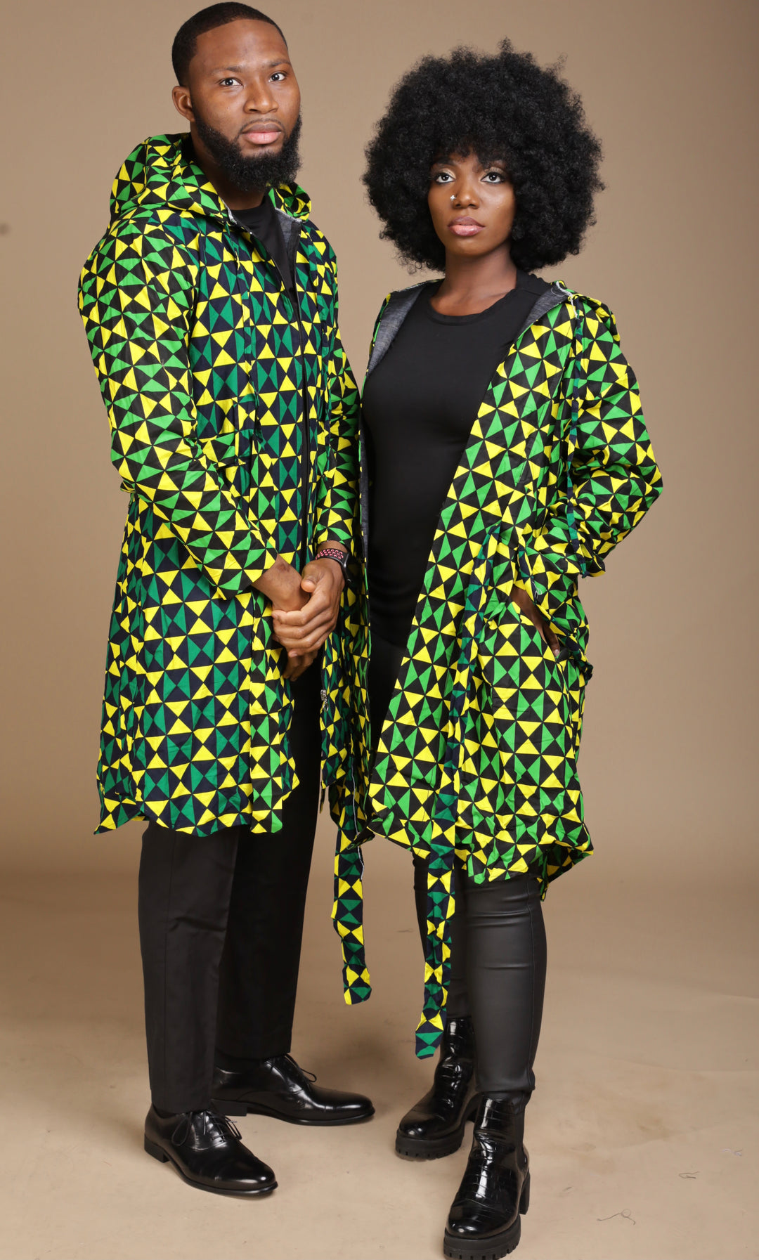 African print unisex hoodie jackets