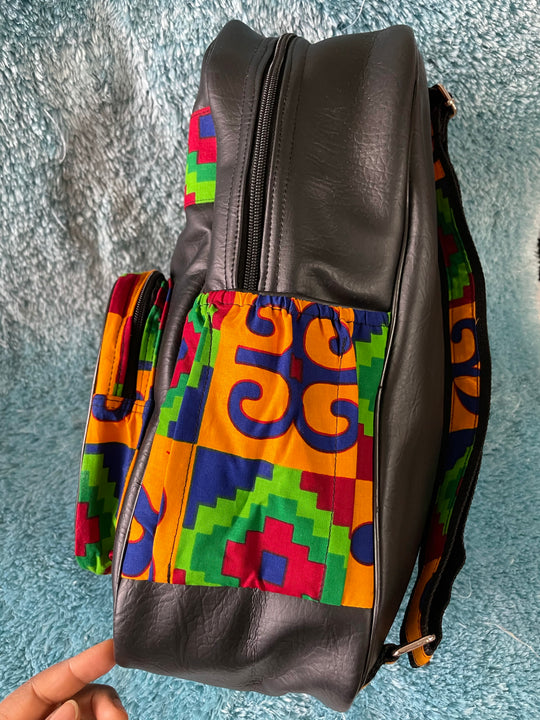 Large African print backpack backpack🔥