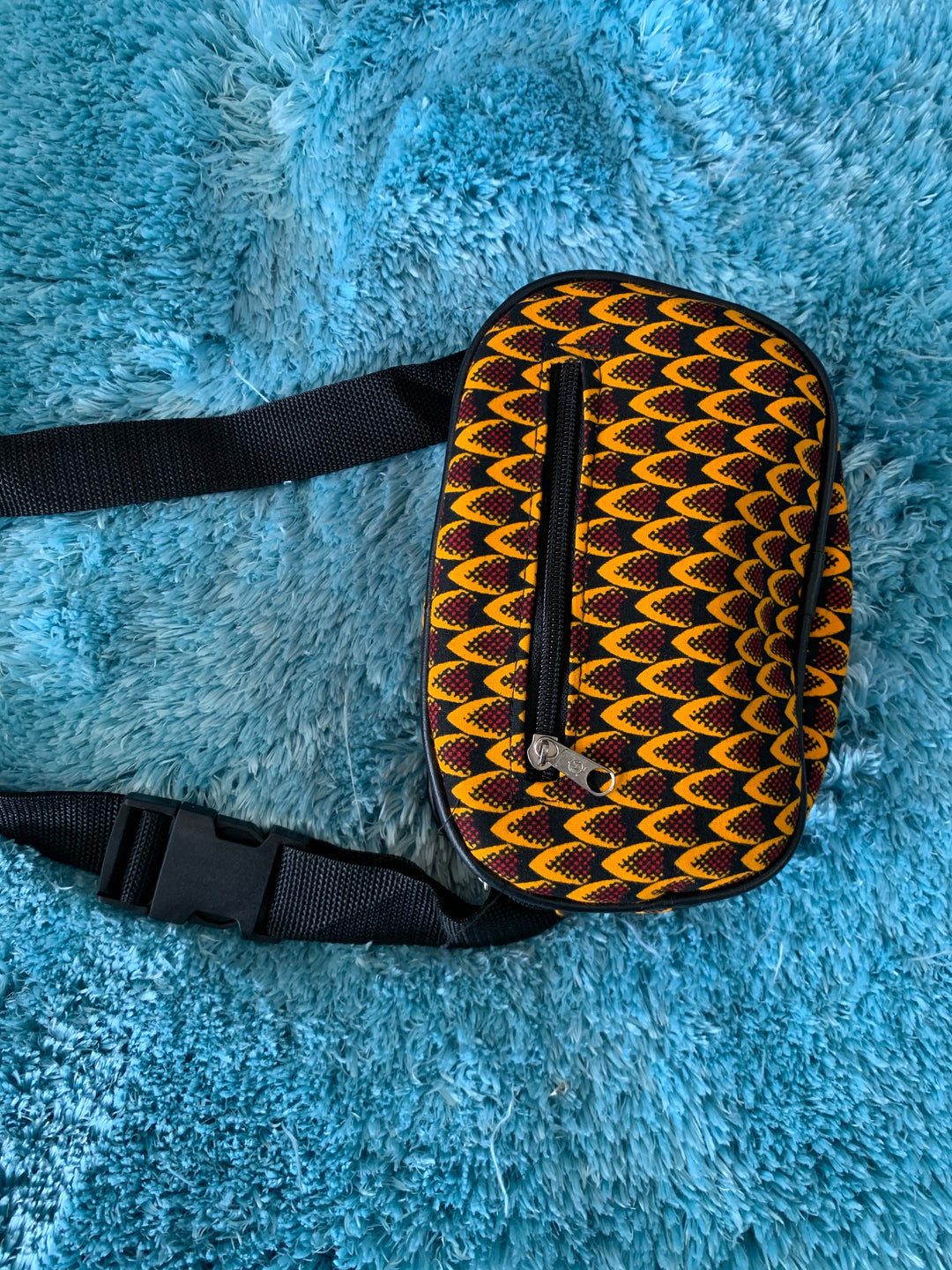 Authentic African Print waist bag. - K.D.Kollections Store