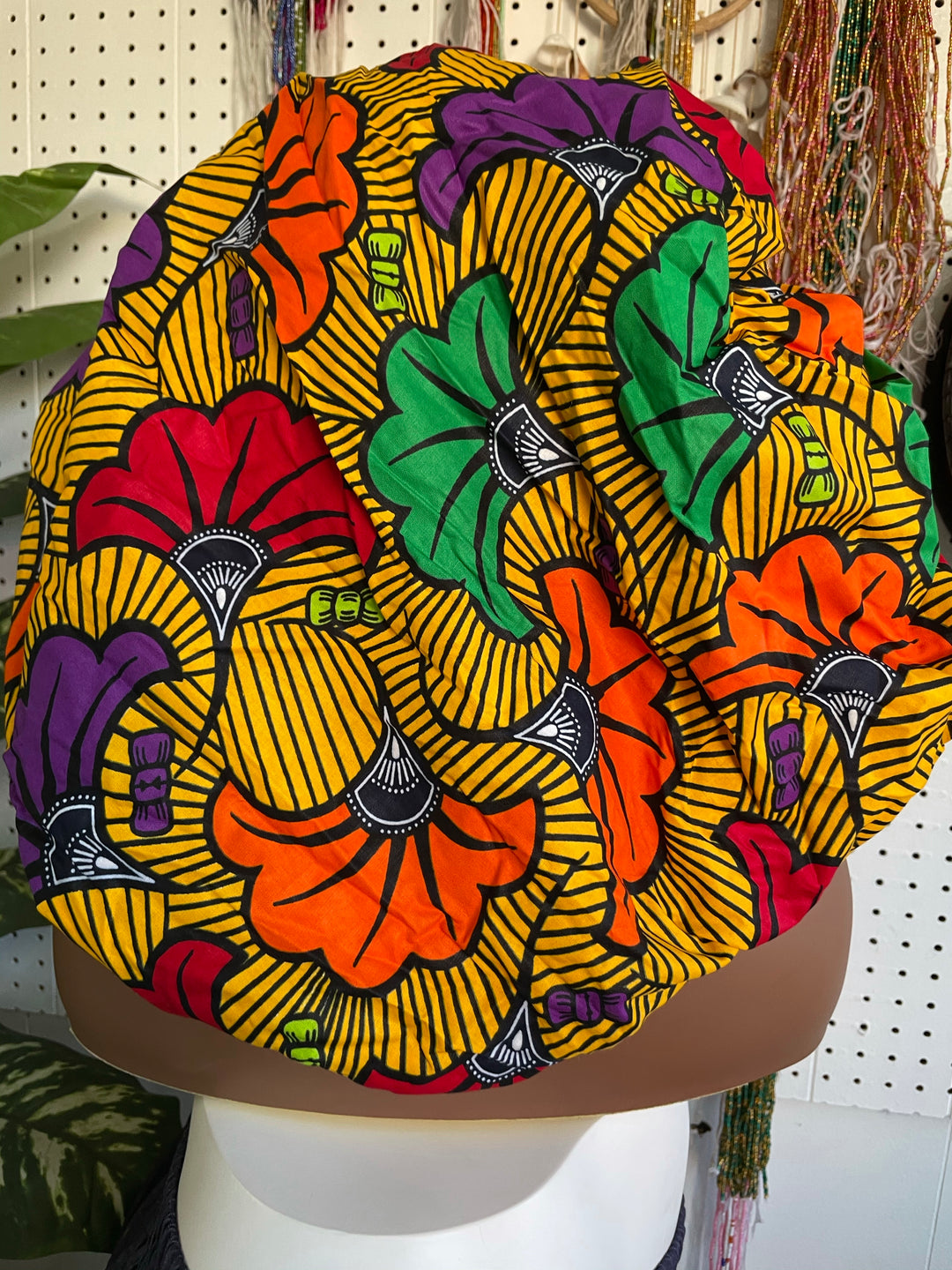 African print reversible hair bonnets. - K.D.Kollections Store