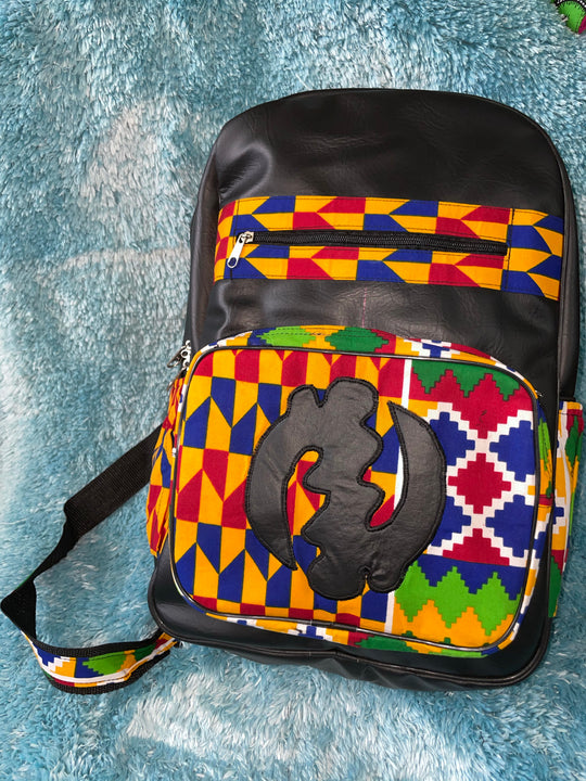 Large African print backpack🔥