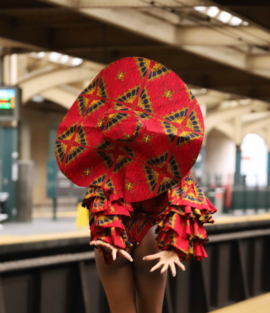 African oversized summer hat.🔥