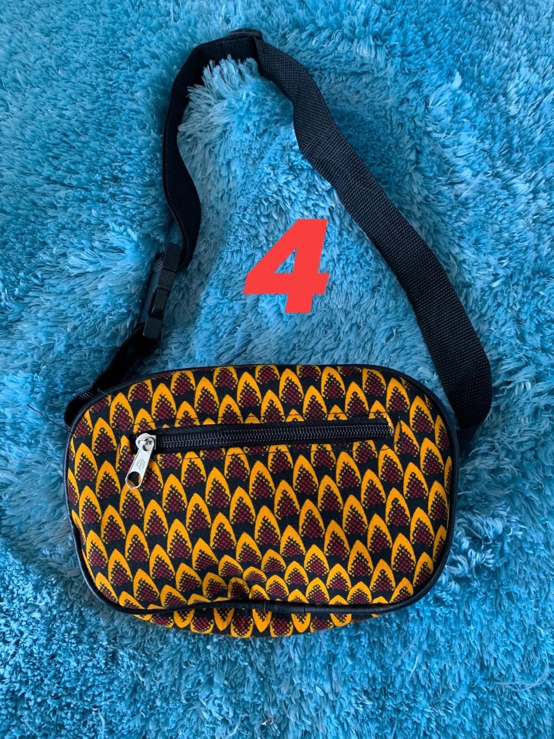 Authentic African Print waist bag. - K.D.Kollections Store