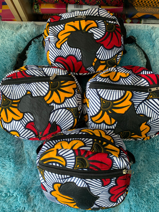 Authentic African Print waist bag - K.D.Kollections Store