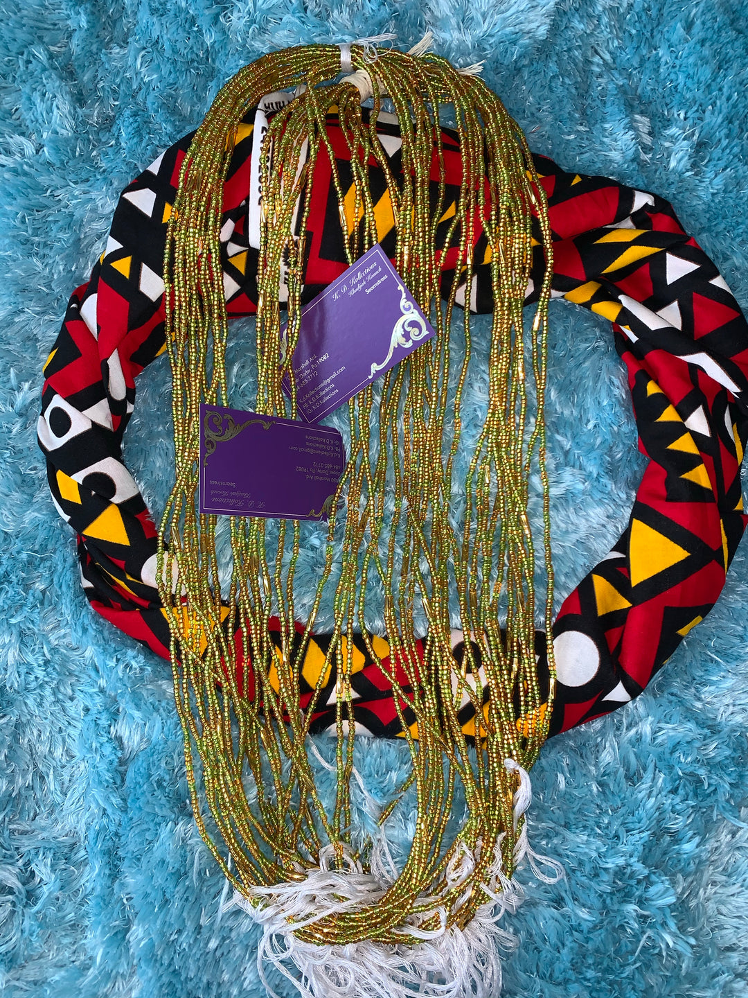 Beautiful West African Multicolored waist beads. Pls read description. - K.D.Kollections Store