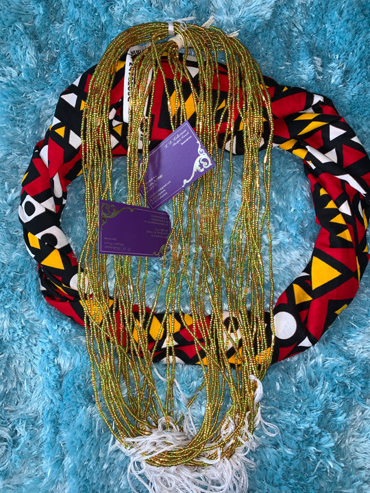 Beautiful West African Multicolored waist beads. Pls read description. - K.D.Kollections Store