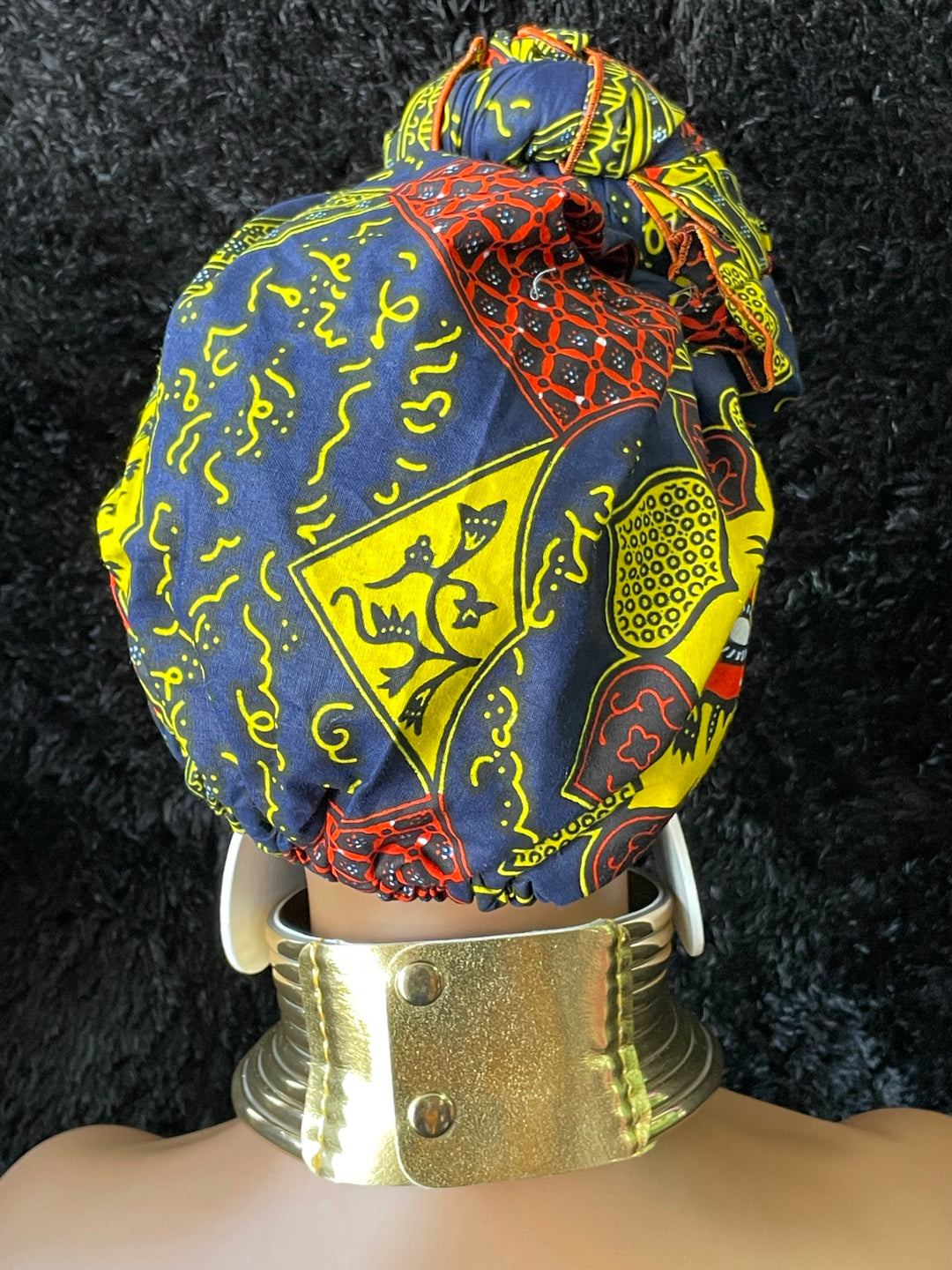 African print pre-tied headwrap/turban