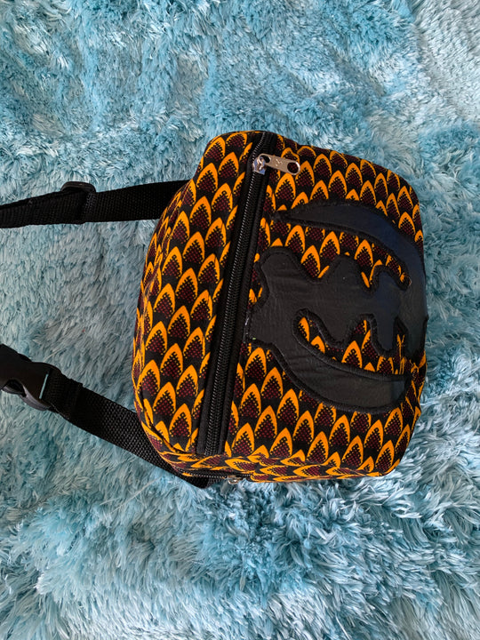 Authentic African Print waist bag. - K.D.Kollections Store