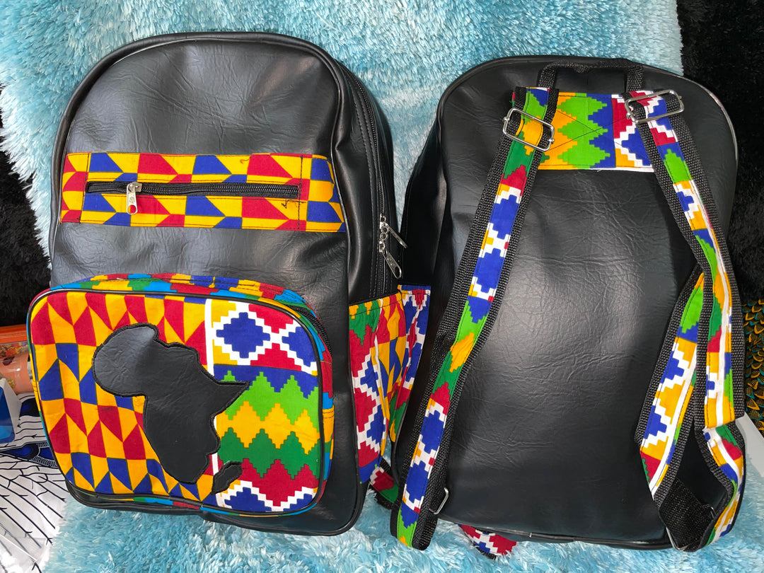 Large African print backpack🔥