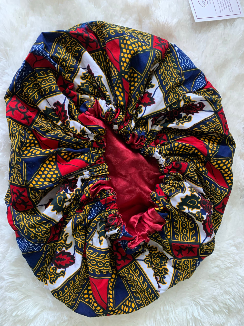 African print reversible hair bonnets - K.D.Kollections Store