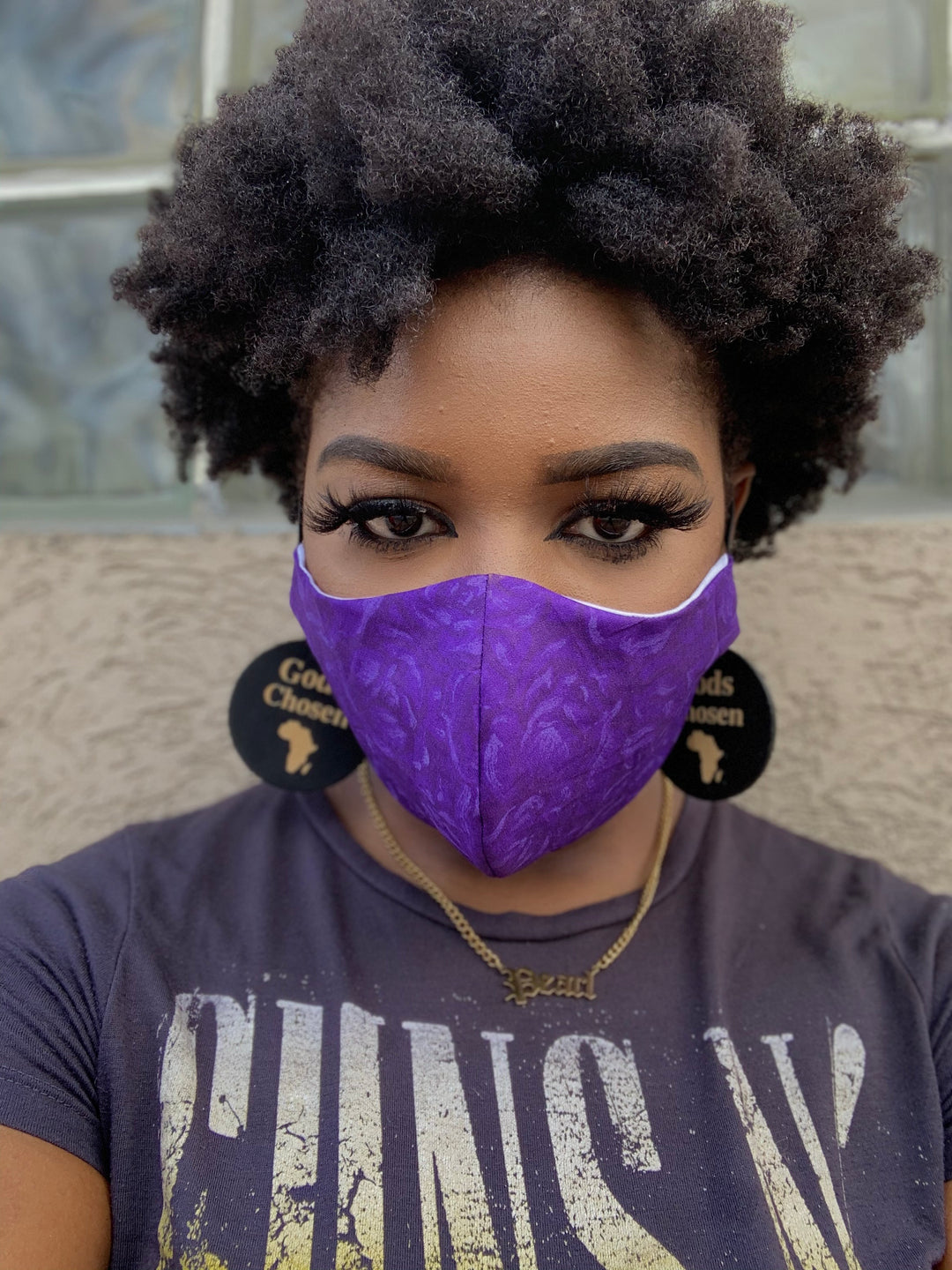 Purple Face Mask - K.D.Kollections Store