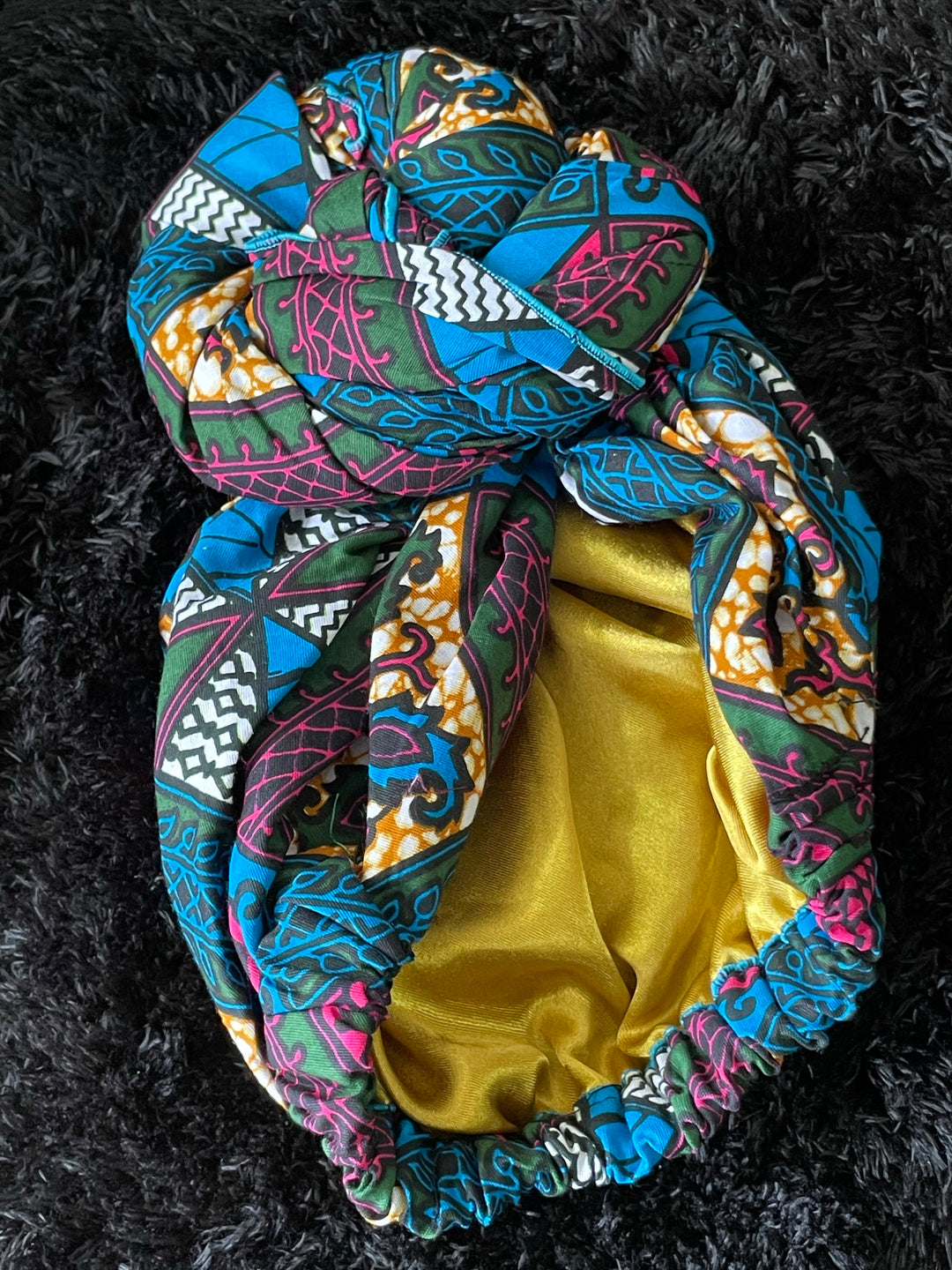 African print pre-tied headwrap/turban