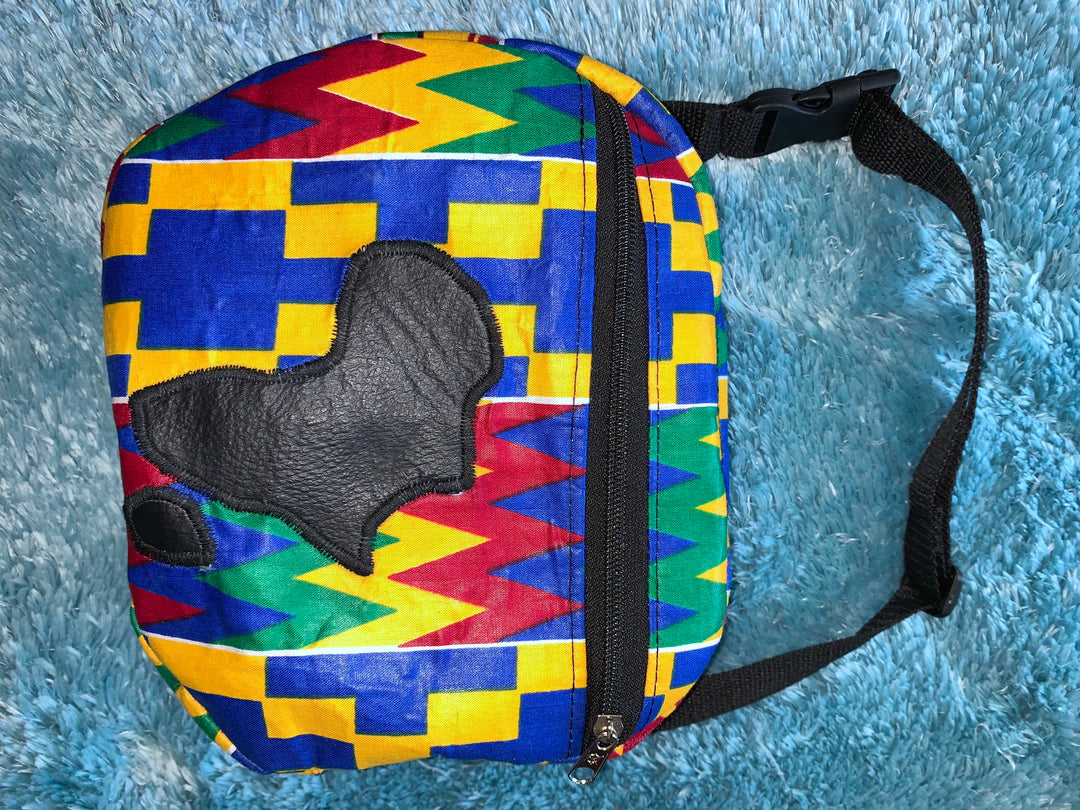 Kente print fanny pack - K.D.Kollections Store