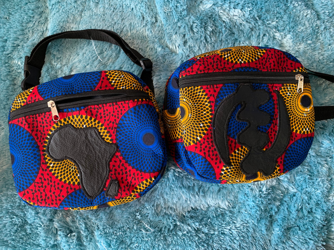 Authentic handmade African print waist bags - K.D.Kollections Store