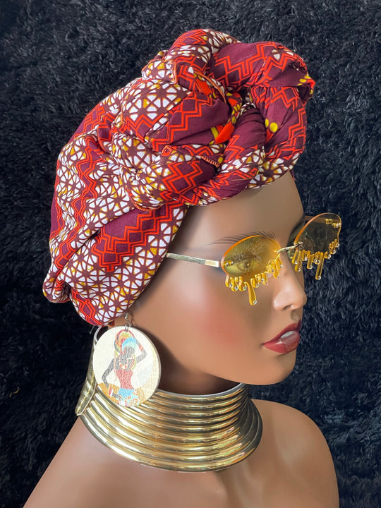 African print pre-tied headwrap/turban🔥🔥