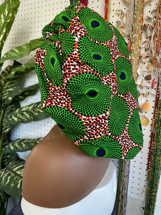 African print reversible hair bonnets - K.D.Kollections Store