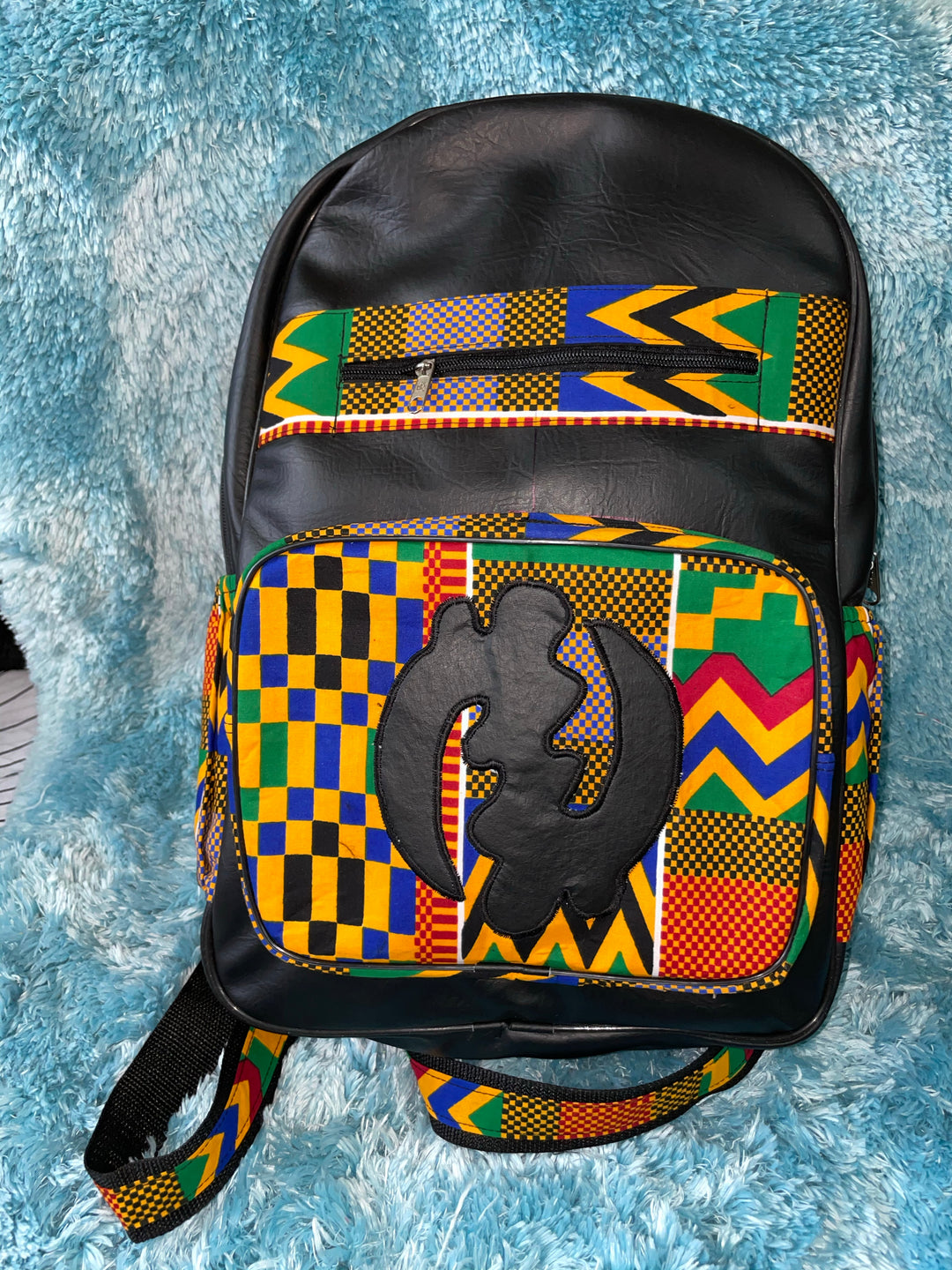 Large African print backpack🔥