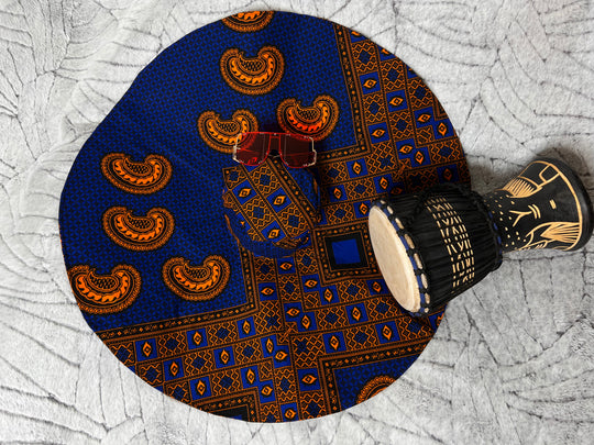 African print oversized summer hat.🔥