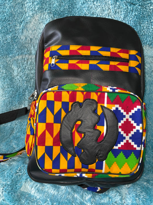 Large African print backpack🔥