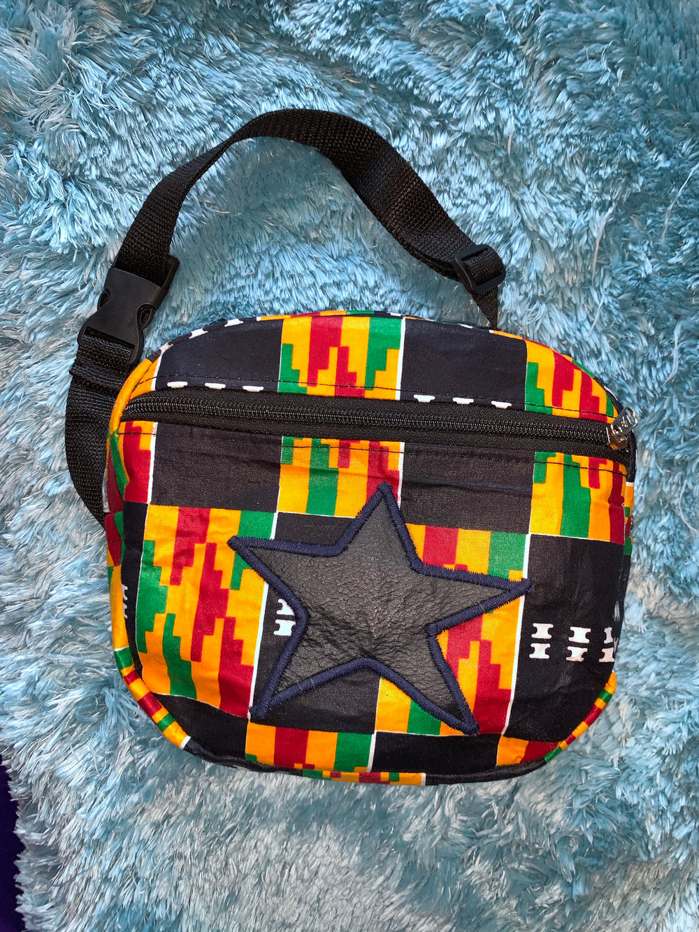 Kente print fanny pack - K.D.Kollections Store