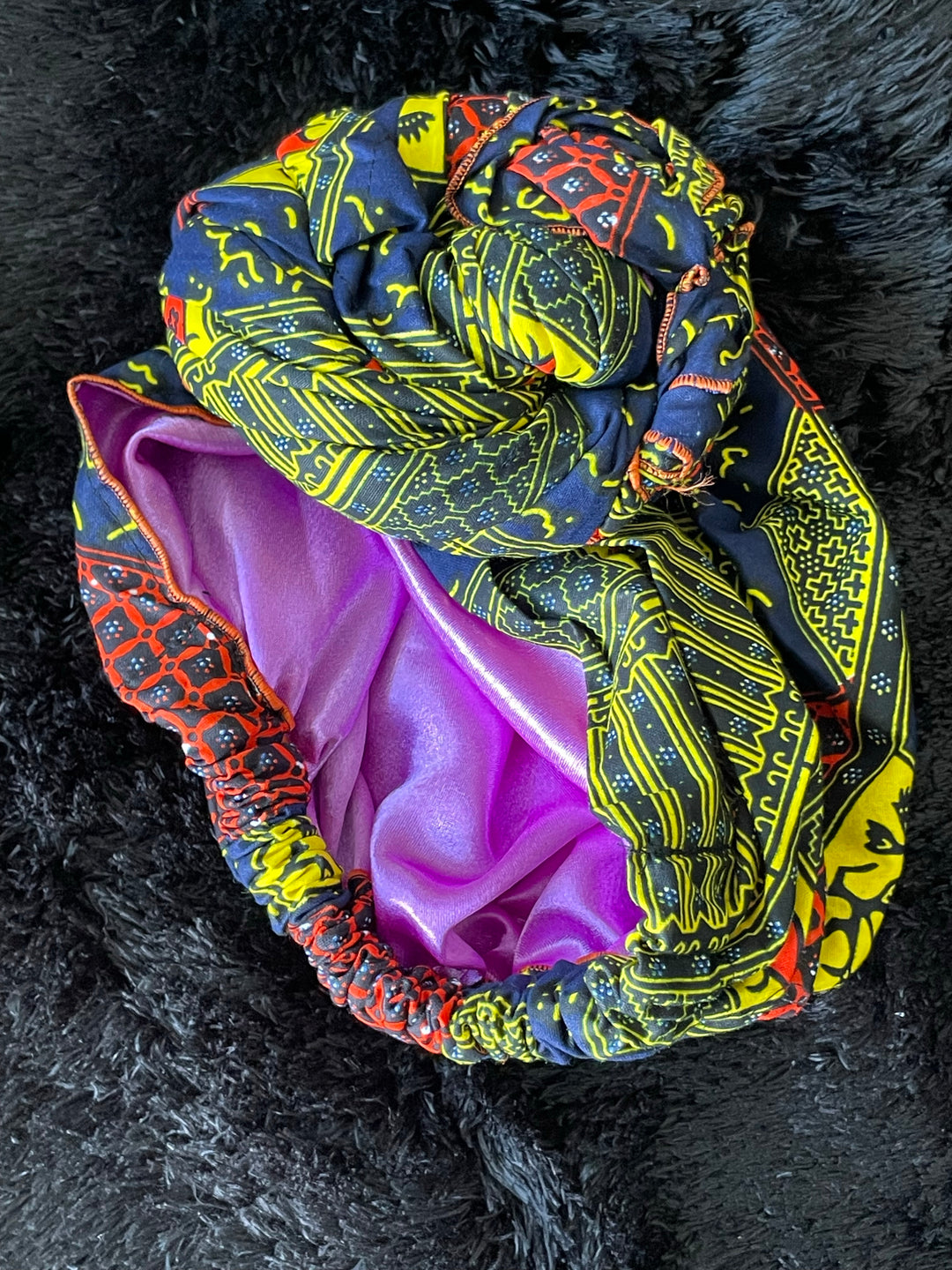 African print pre-tied headwrap/turban