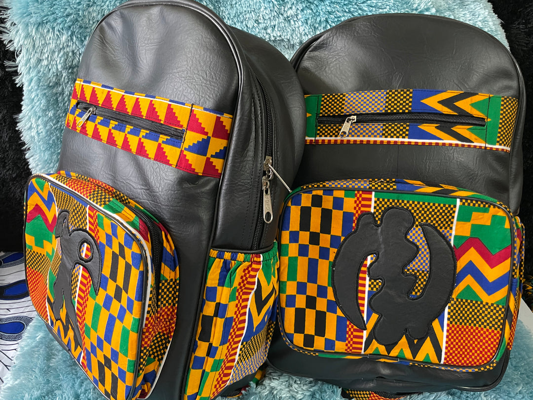 Large African print backpack🔥