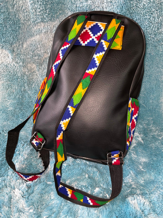 Large African print backpack🔥